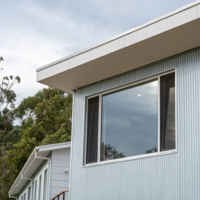 Contemporary house with large windows and modern design in Aberfoyle Park.