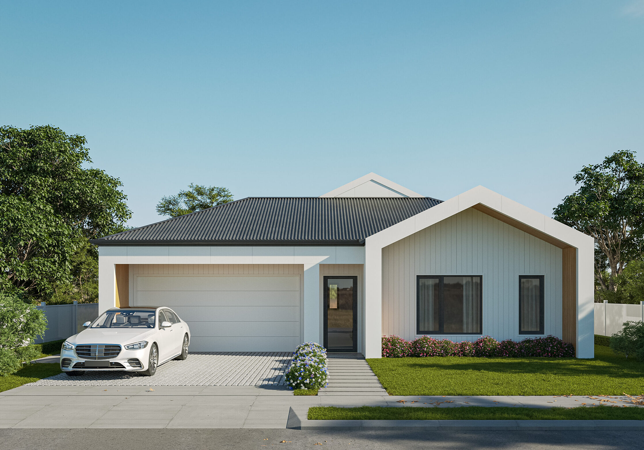 Modern family home with sleek design and spacious layout in the Benchmark Collection.